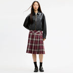 Coach Outlet Pleated PlaID MIDi Skirt
