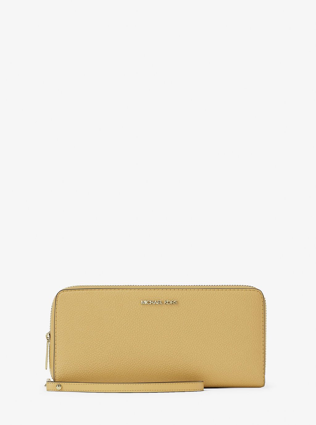 Jet Set Travel Large Pebbled Leather Wristlet