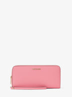 Jet Set Travel Large Pebbled Leather Wristlet