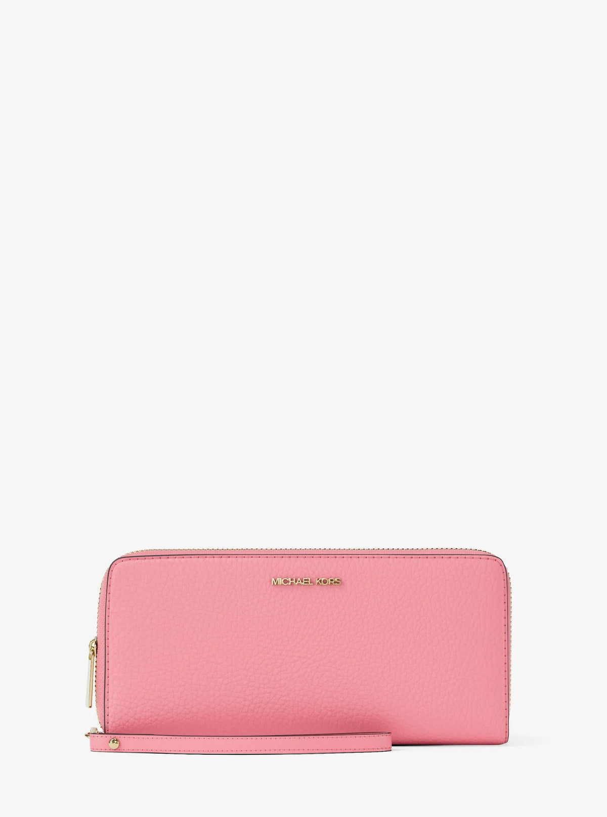 Jet Set Travel Large Pebbled Leather Wristlet