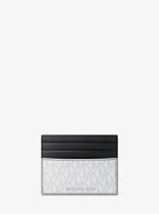 Pebbled Leather Billfold Wallet and Signature Logo Card Case Gift Set