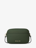 Jet Set Small Pebbled Leather Camera Crossbody Bag