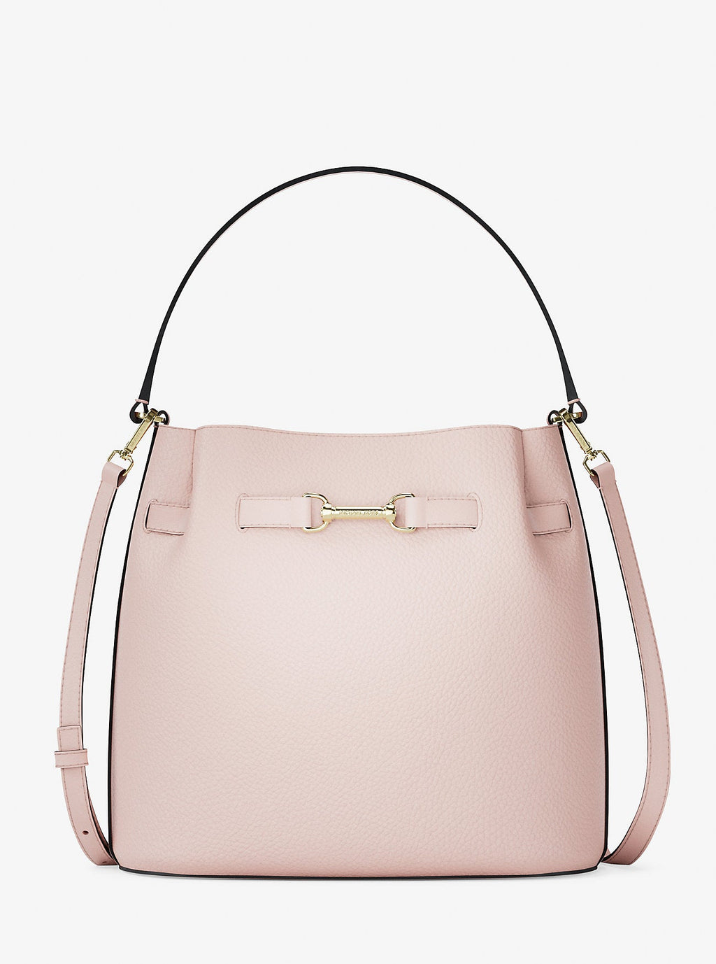 Carson Medium Pebbled Leather Convertible Bucket Crossbody Bag