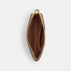 Coach Outlet Corner Zip Wristlet In Signature Canvas With Stripe