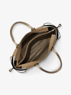 Voyager Large Color-Block Signature Logo Tote Bag