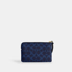 Coach Outlet Corner Zip Wristlet In Signature Canvas