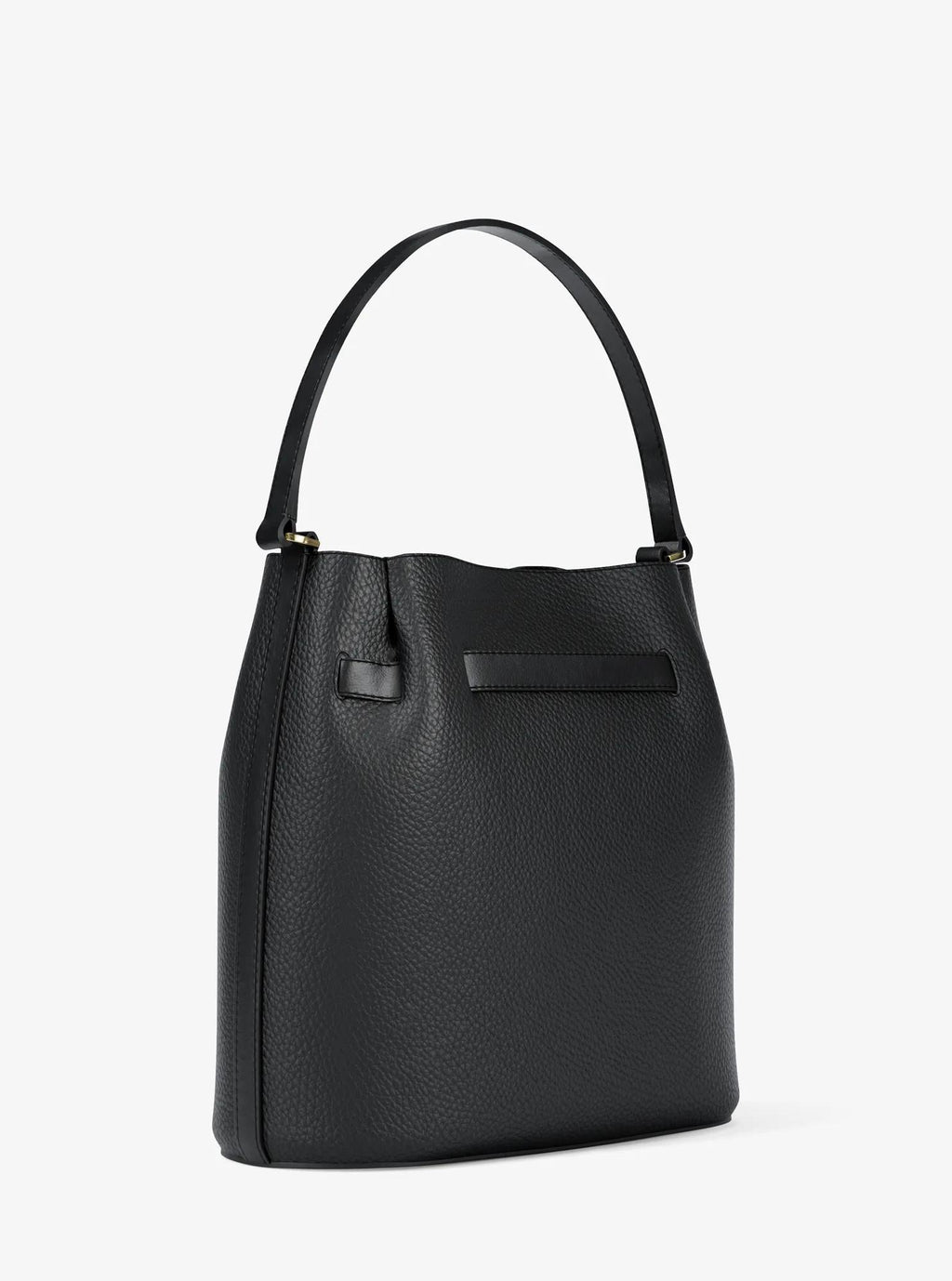 Carson Medium Pebbled Leather Convertible Bucket Crossbody Bag