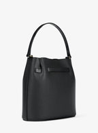 Carson Medium Pebbled Leather Convertible Bucket Crossbody Bag