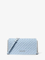 Jet Set Travel Woven Signature Logo Crossbody Bag