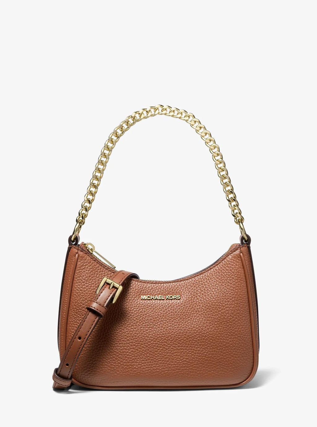 Jet Set Travel Pebbled Leather Convertible Crossbody Bag