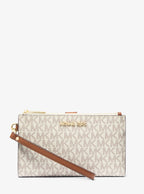 Michael Kors Outlet Jet Set Travel Signature Logo Smartphone Wallet