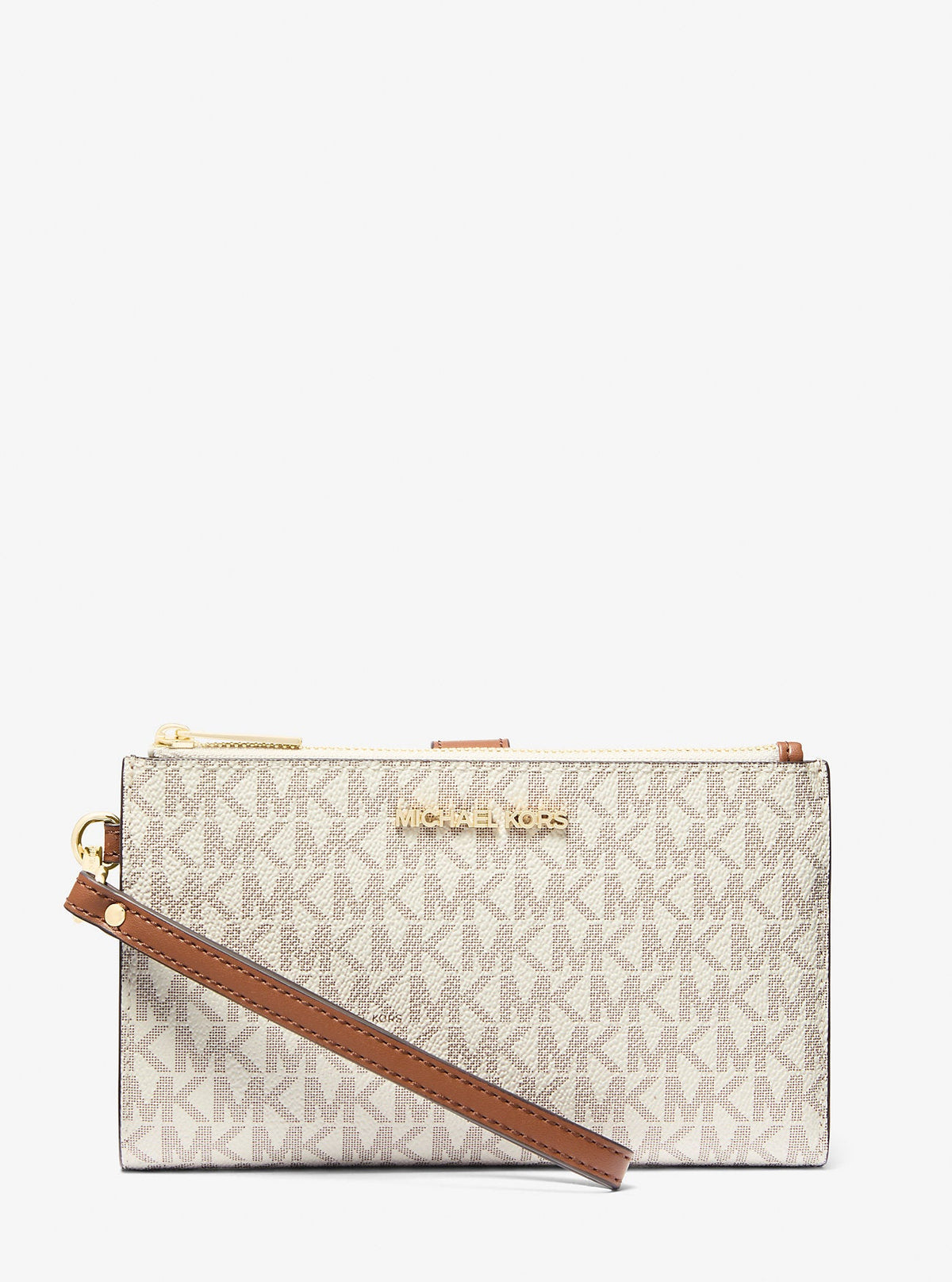 Michael Kors Outlet Jet Set Travel Signature Logo Smartphone Wallet
