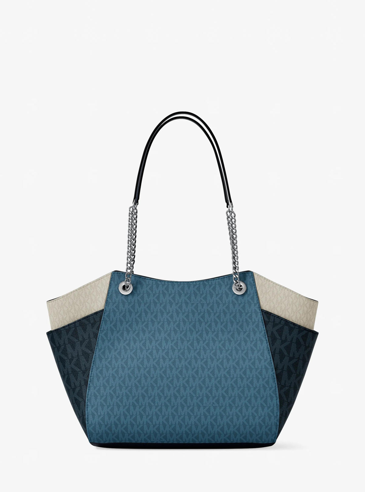 Michael Kors Outlet Jet Set Large Color-Block Signature Logo Shoulder bag