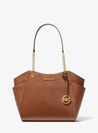 Jet Set Large Saffiano Leather Shoulder Bag