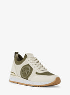 Michael Kors Outlet Jenkins Two-Tone Stretch Knit Trainer