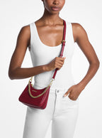 Jet Set Travel Pebbled Leather Convertible Crossbody Bag