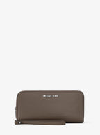 Large Pebbled Leather Continental Wallet