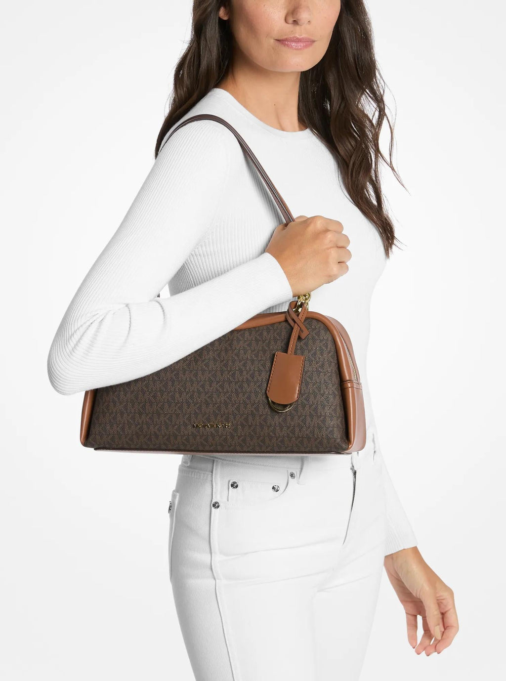Cecily Medium Signature Logo Shoulder Bag