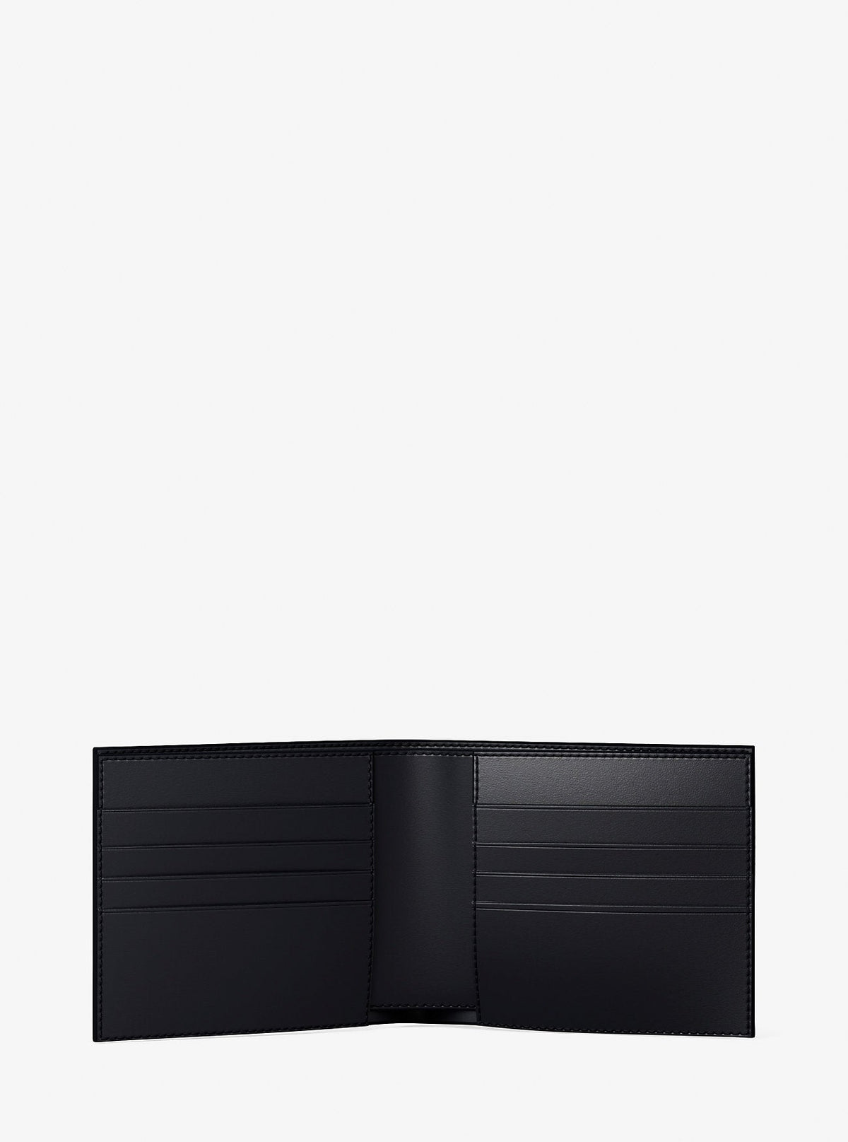 Pebbled Leather Billfold Wallet and Signature Logo Card Case Gift Set