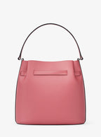 Carson Medium Pebbled Leather Convertible Bucket Crossbody Bag