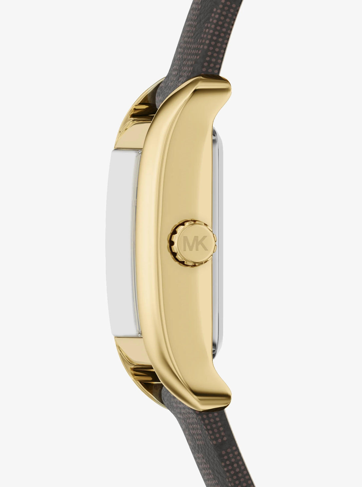 Mini Monroe Gold-Tone and Logo Strap Watch