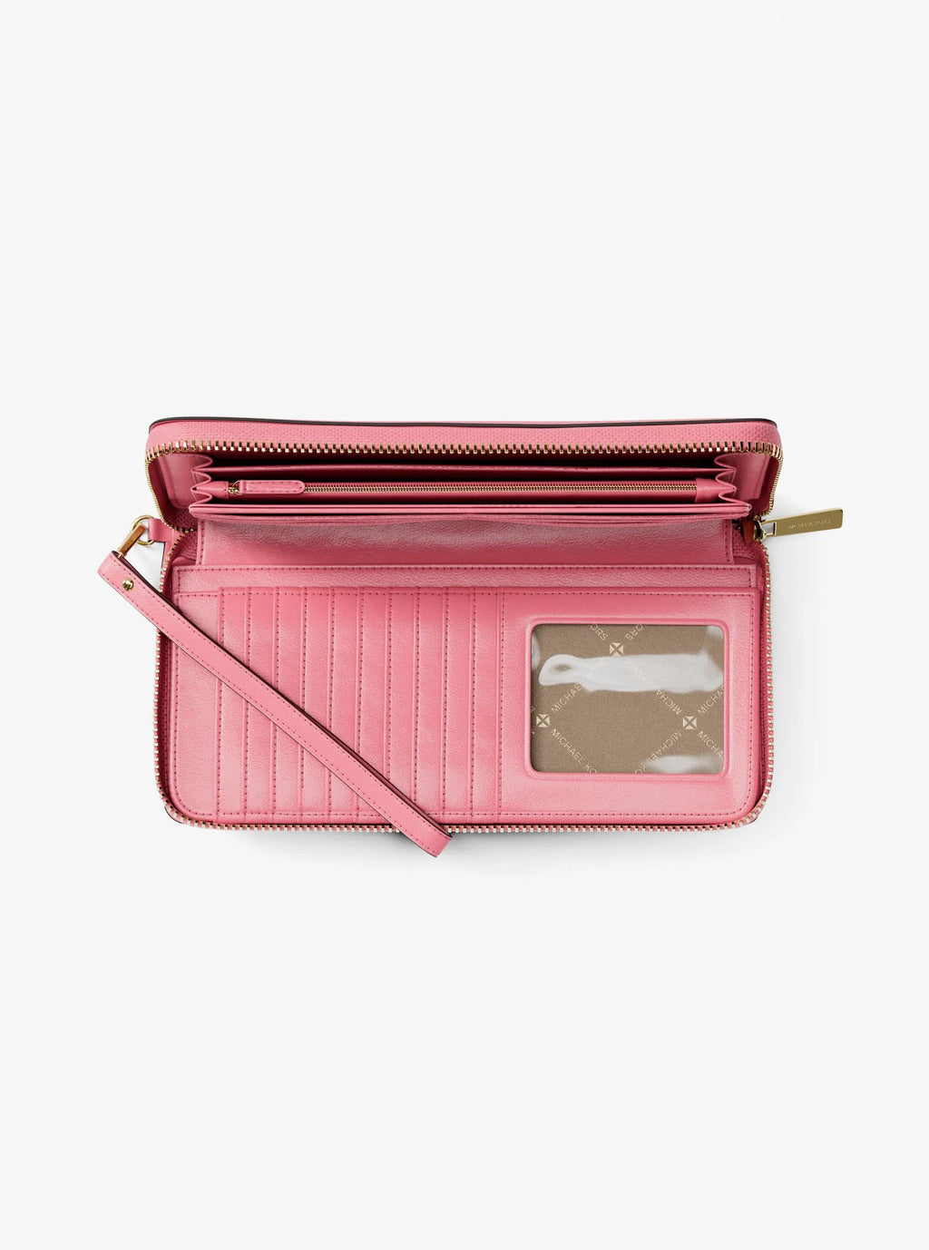 Jet Set Travel Large Pebbled Leather Wristlet