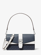 Greenwich Medium Signature Logo Convertible Shoulder Bag