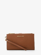 Jet Set Large Leather Smartphone Wristlet Wallet
