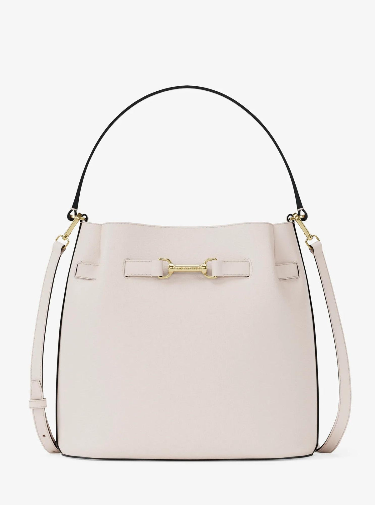 Carson Medium Pebbled Leather Convertible Bucket Crossbody Bag