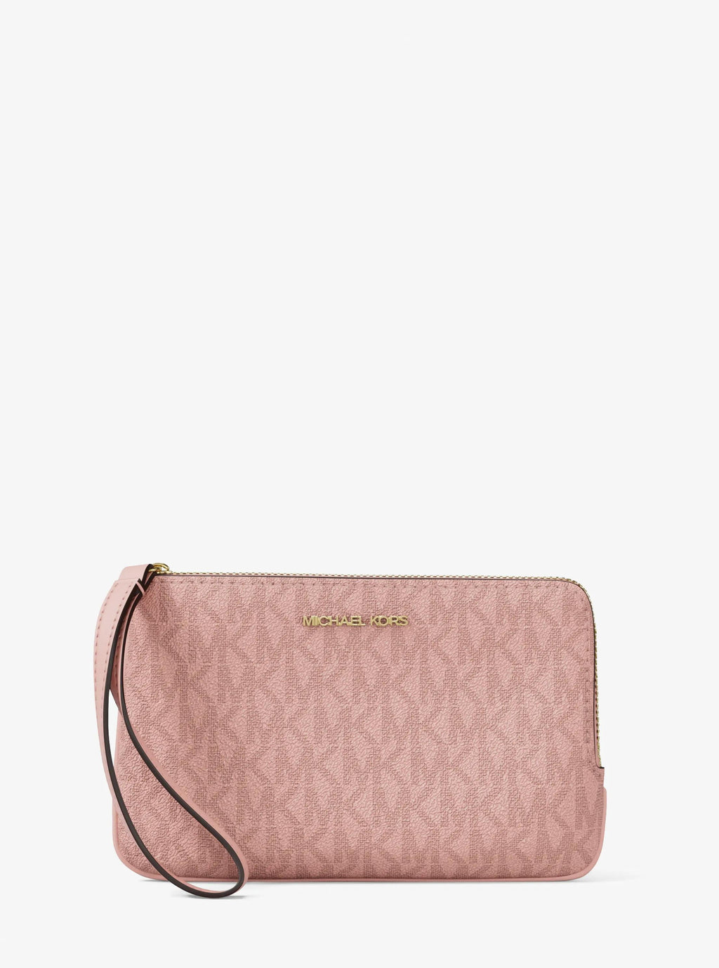 Jet Set Travel Small Signature Logo Wristlet