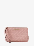 Jet Set Travel Small Signature Logo Wristlet