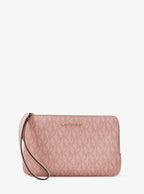Jet Set Travel Small Signature Logo Wristlet