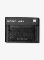 Cooper Pebbled Leather Tall Card Case