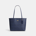 Coach Outlet Medium City Tote Bag In Signature Canvas