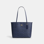 Coach Outlet Medium City Tote Bag In Signature Canvas