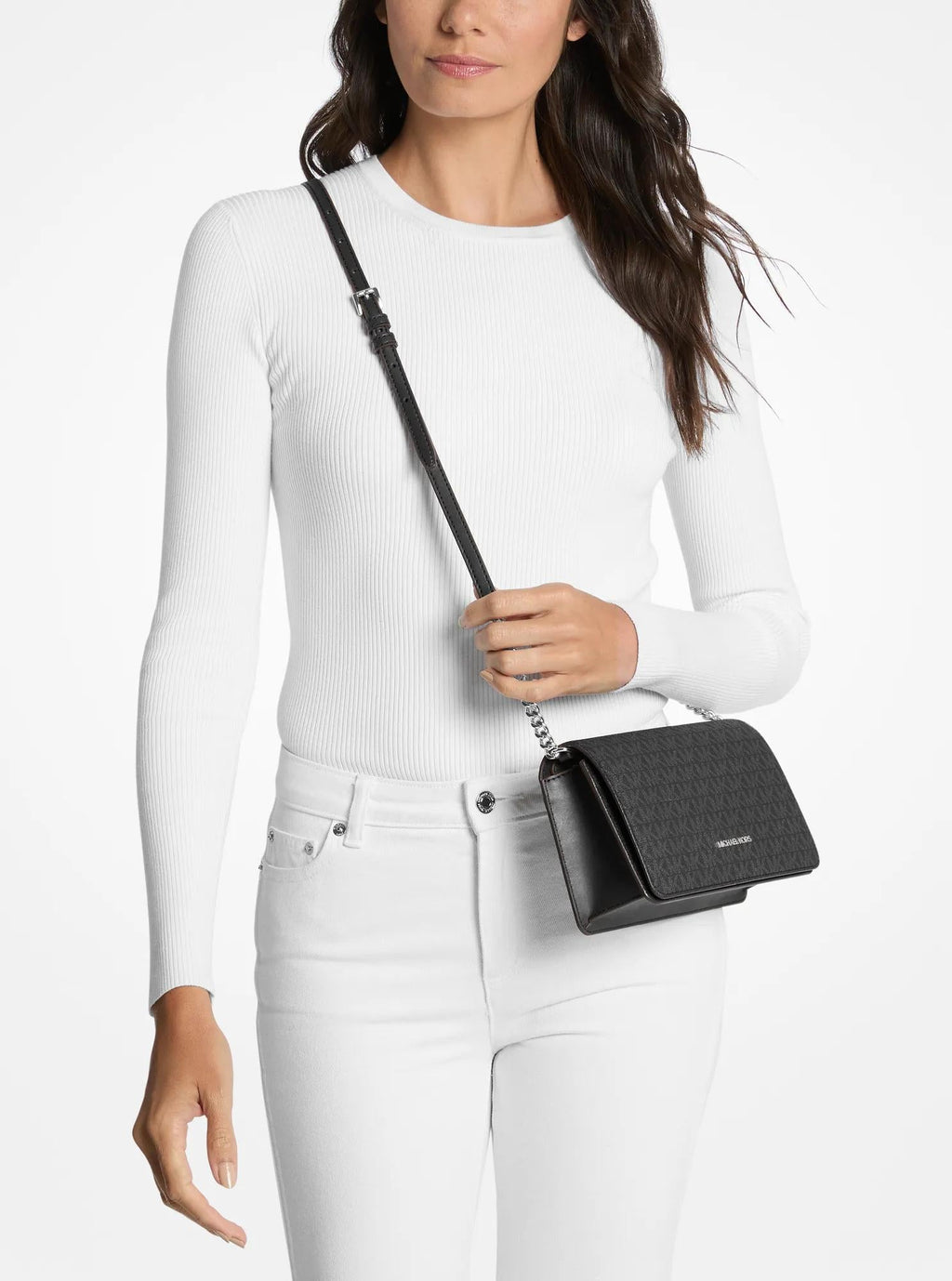 Jet Set Medium Signature Logo Crossbody Bag