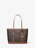 Jet Set Travel Small Logo Top-Zip Tote Bag