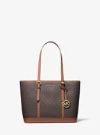 Jet Set Travel Small Logo Top-Zip Tote Bag