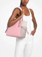 Voyager Large Color-Block Signature Logo Tote Bag