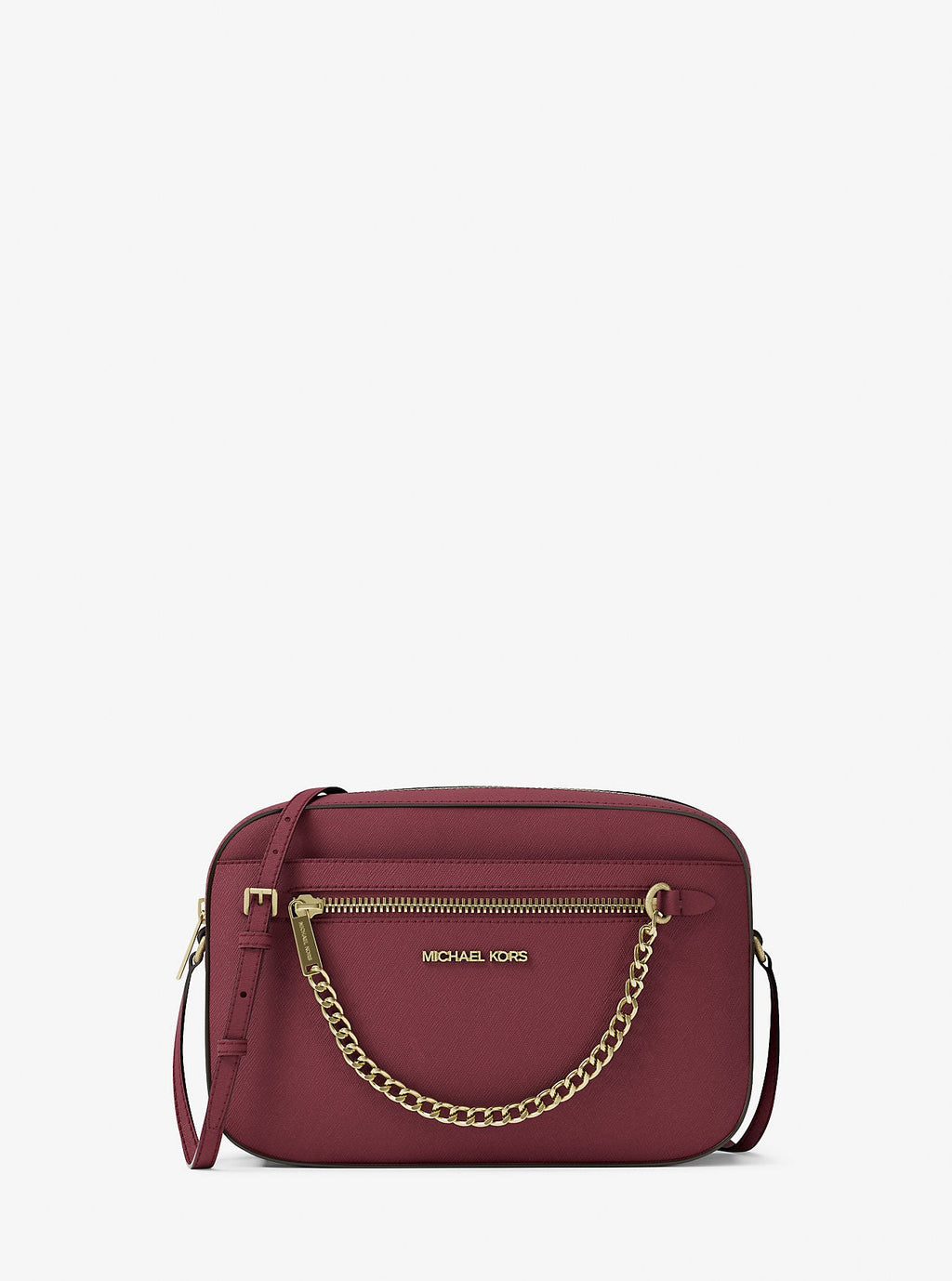 Jet Set Large Saffiano Leather Crossbody Bag