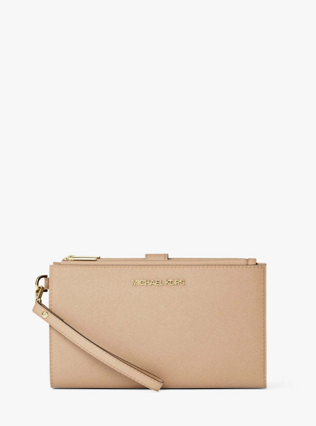 Jet Set Large Leather Smartphone Wristlet Wallet
