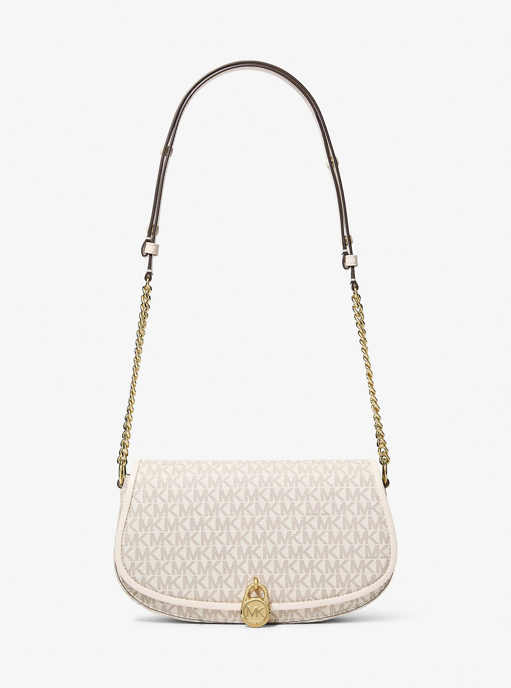 Mila Medium Signature Logo Messenger Bag