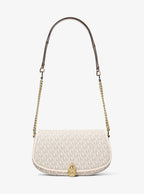 Mila Medium Signature Logo Messenger Bag