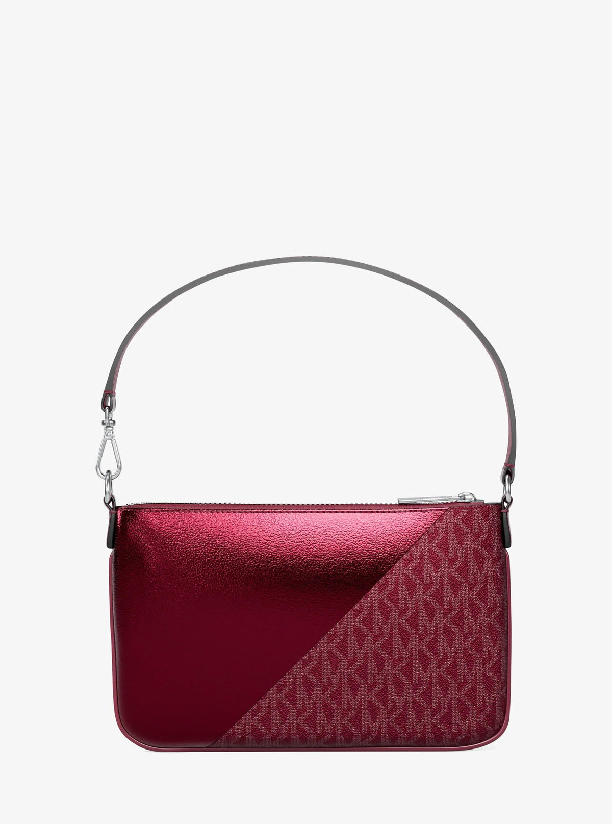 Jet Set Travel Metallic and Signature Logo Wristlet