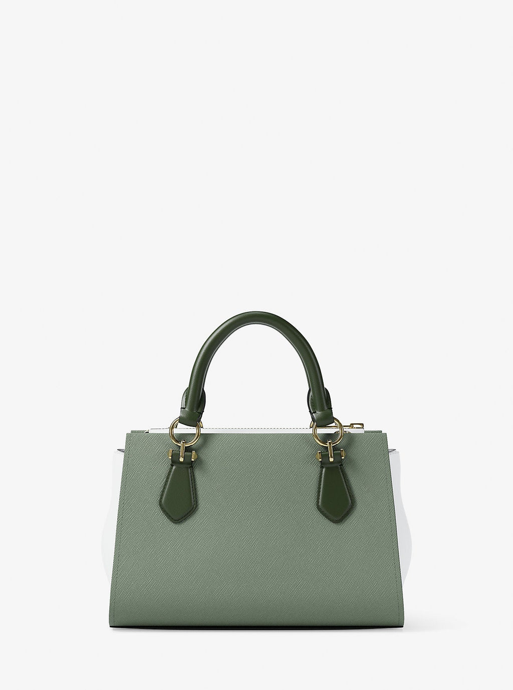 Marilyn Small Color-Block Saffiano Leather Messenger Bag