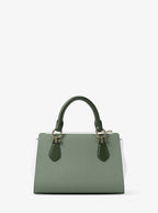 Marilyn Small Color-Block Saffiano Leather Messenger Bag