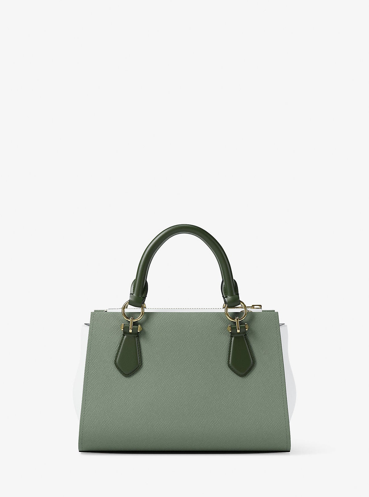 Marilyn Small Color-Block Saffiano Leather Messenger Bag