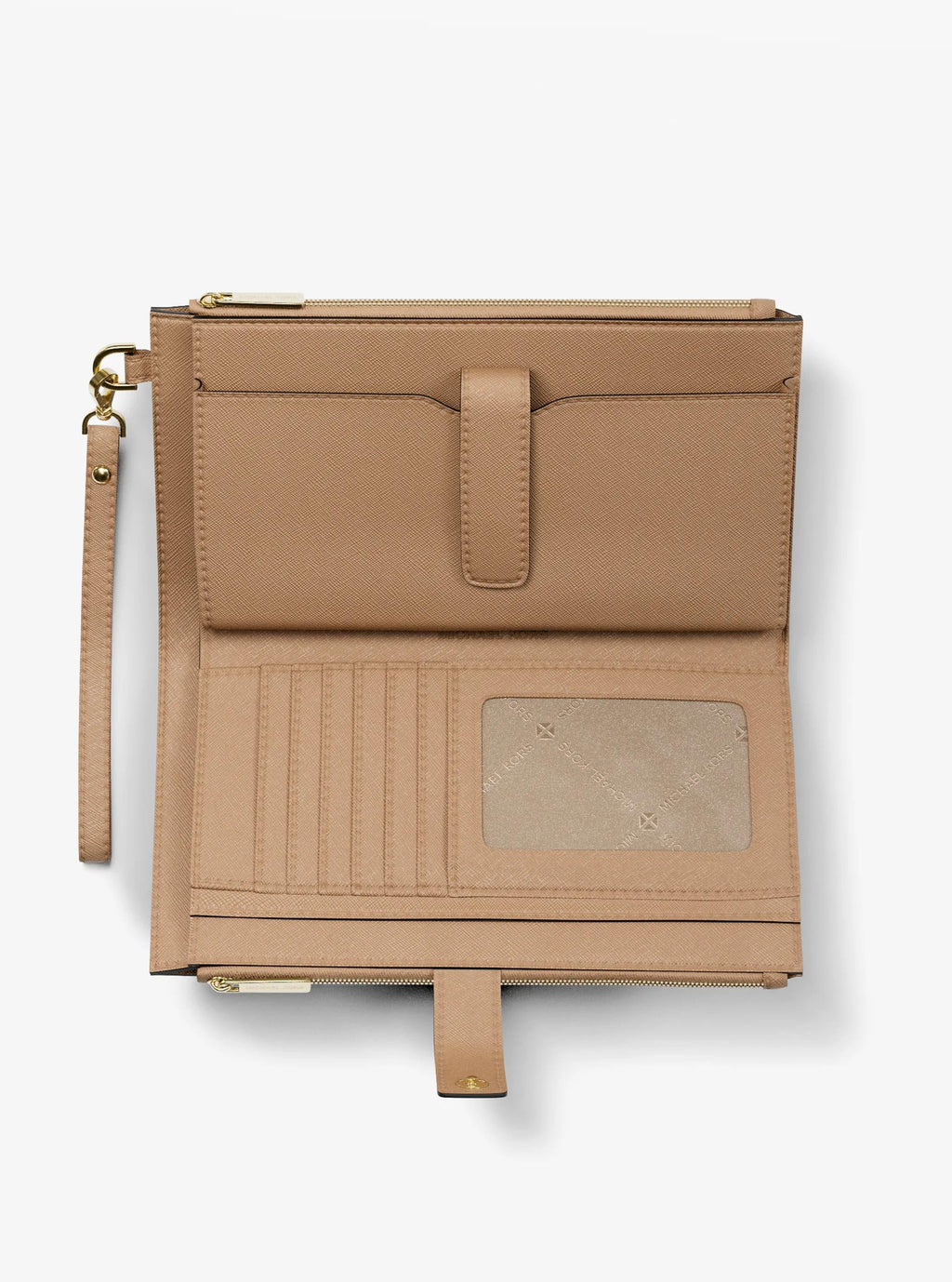 Jet Set Large Leather Smartphone Wristlet Wallet