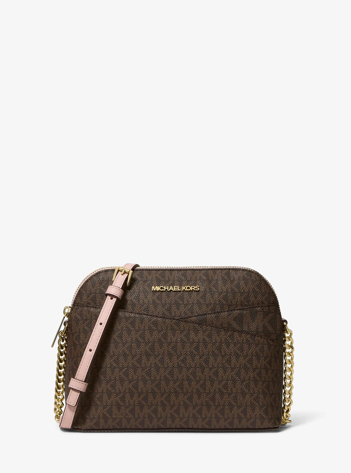 Jet Set Travel Medium Logo Dome Crossbody Bag