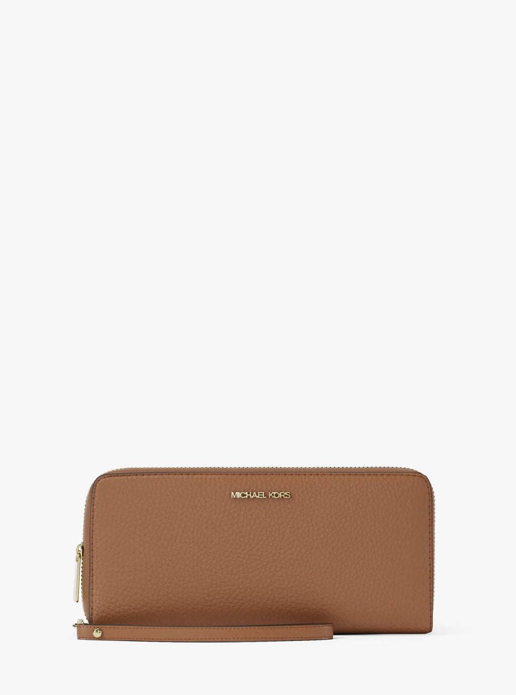 Jet Set Travel Large Pebbled Leather Wristlet